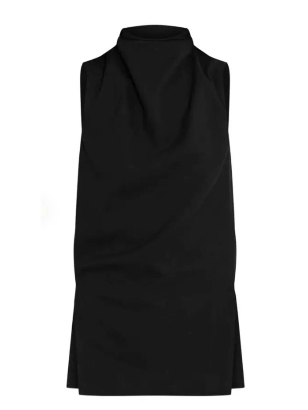 Black High Neck Tailored Sleeveless Top Co-ord